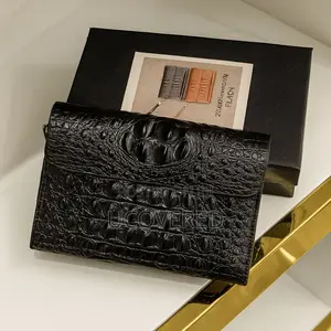 Genuine Leather Men’S Crocodile Clutch Bags