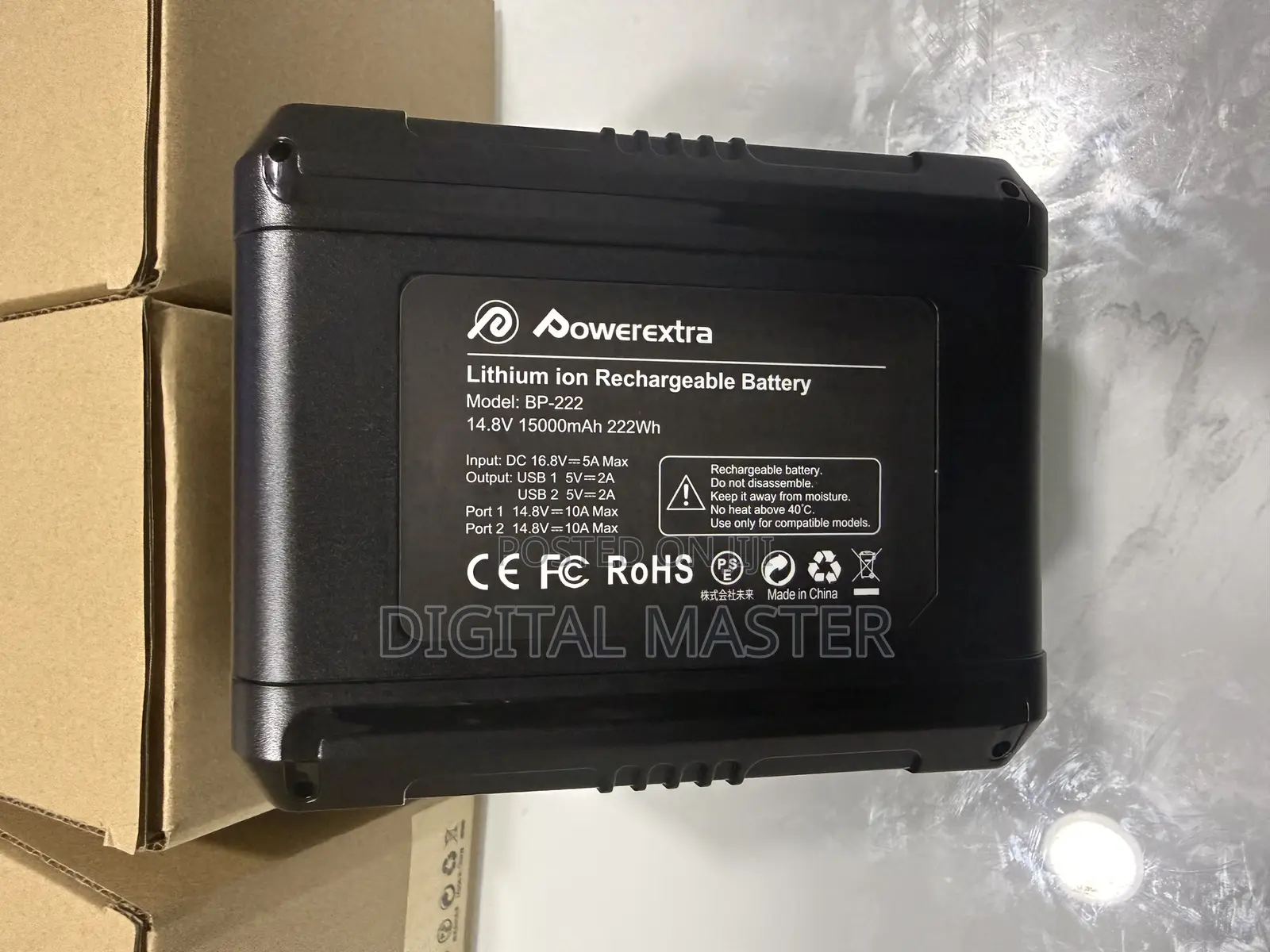 Powerextra Bp-222 14.8v 15000mah 222wh V-mount Battery