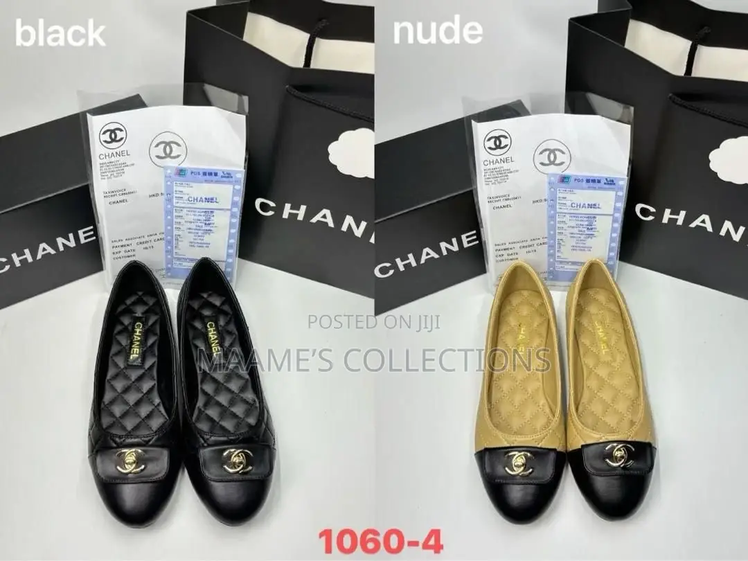 Chanel Classic Ballerina Flats Shoe. Size 37 - 42 (Comes With a Box)