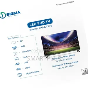 Sigma 43 Inch Led Sig-K43v6 Television