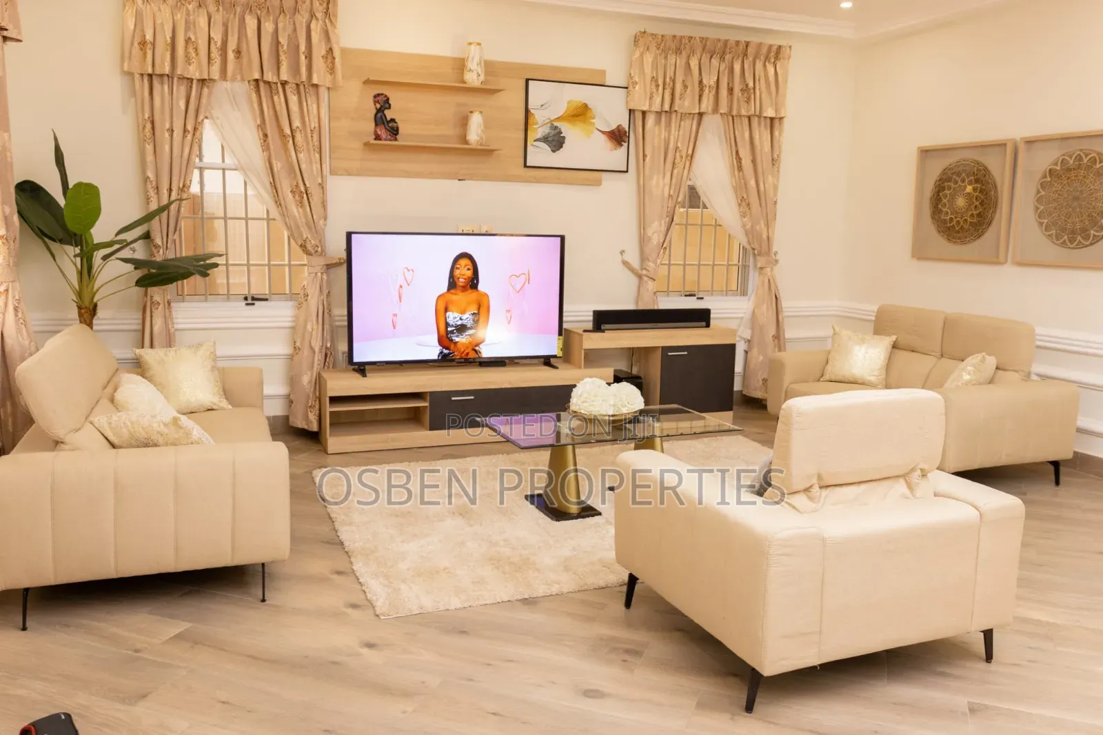 Furnished 4bdrm House in Osben Properties, Lake Side Estate for rent