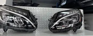 Mercedes Benz C300 2016-2020 Double Yolk Full Led Headlights Pair