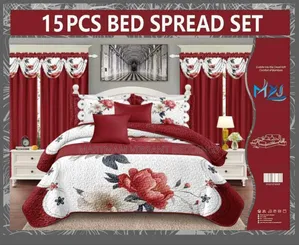 Super King Size 15 Pieces Set Beddings