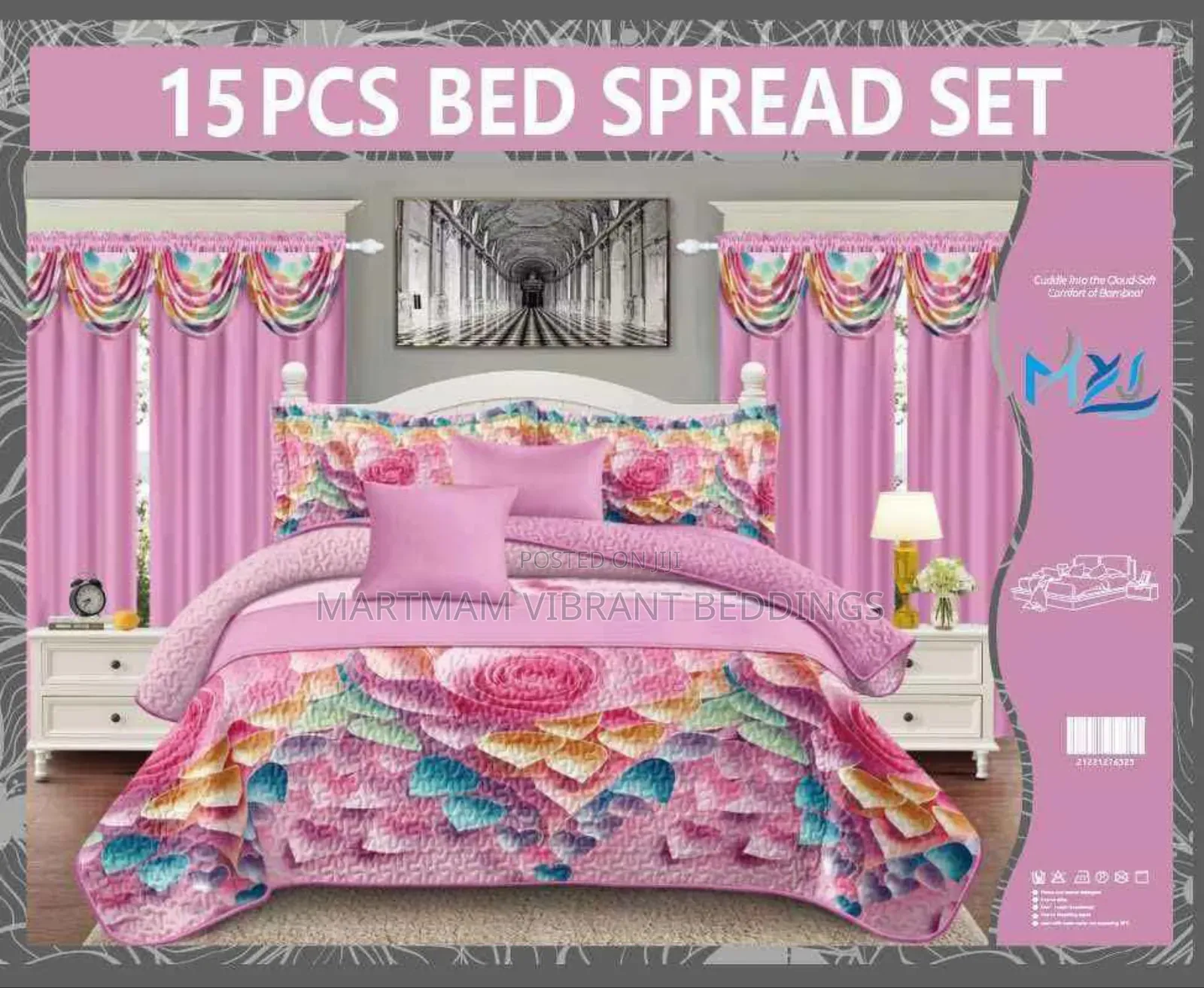 Super King Size 15 Pieces Set Beddings