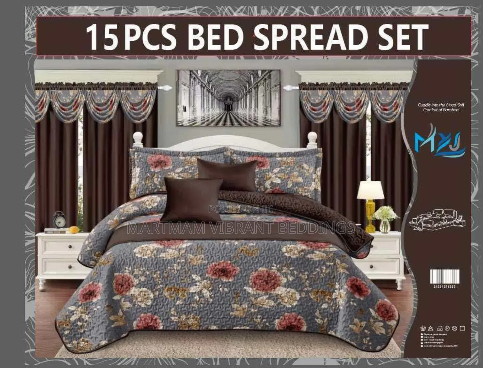 Super King Size 15 Pieces Set Beddings