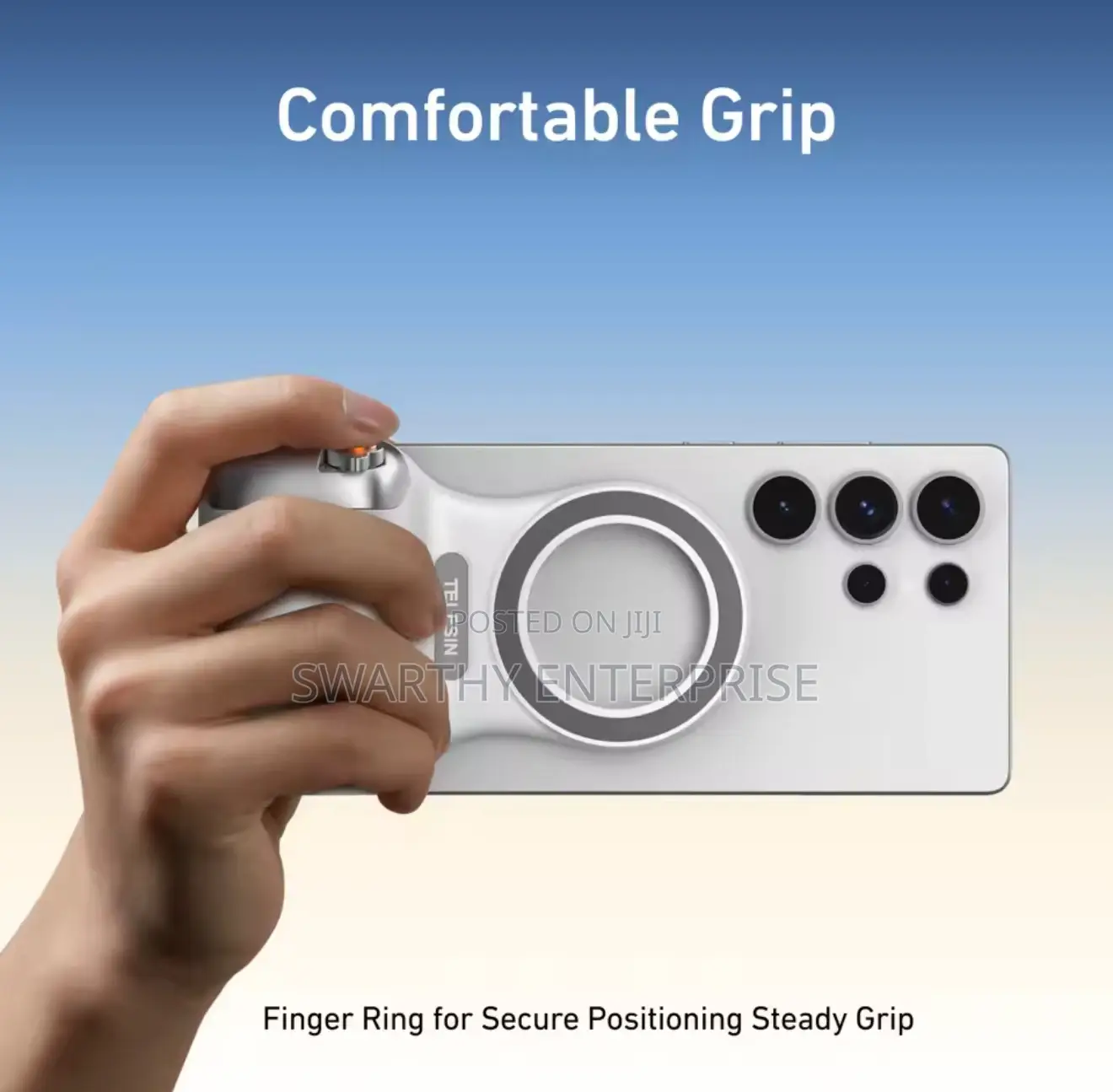 Telesin Ergonomic Shot Magnetic Phone Camera Grip + Fill Light