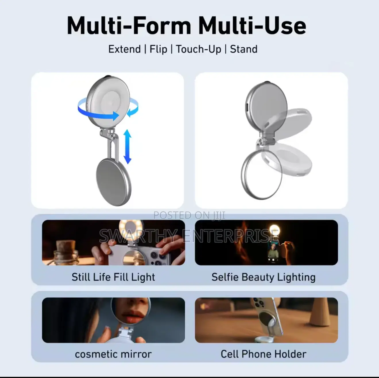 Telesin Ergonomic Shot Magnetic Phone Camera Grip + Fill Light