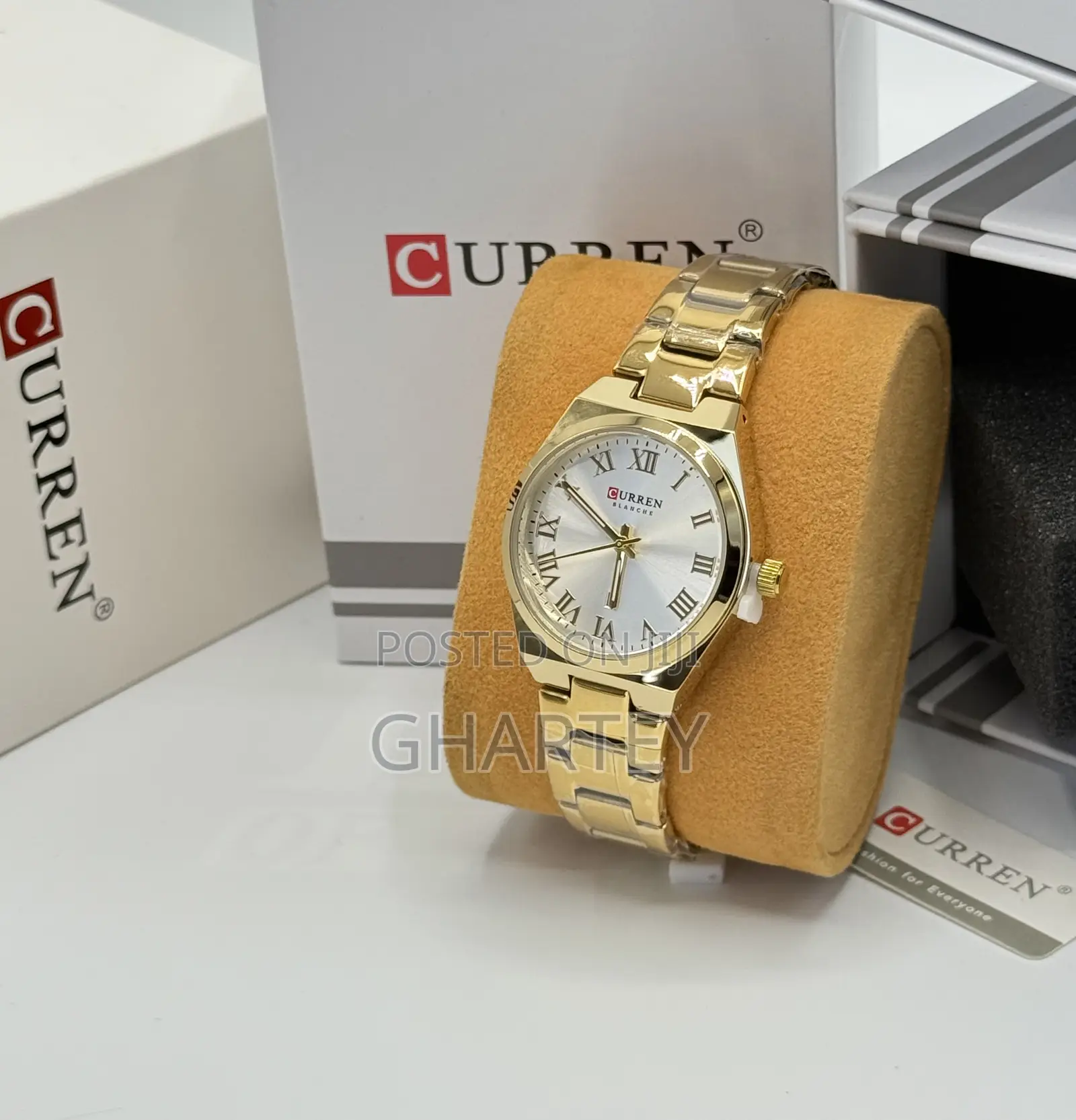 Curren Roman Numeral Dial Luxury Watch for Women