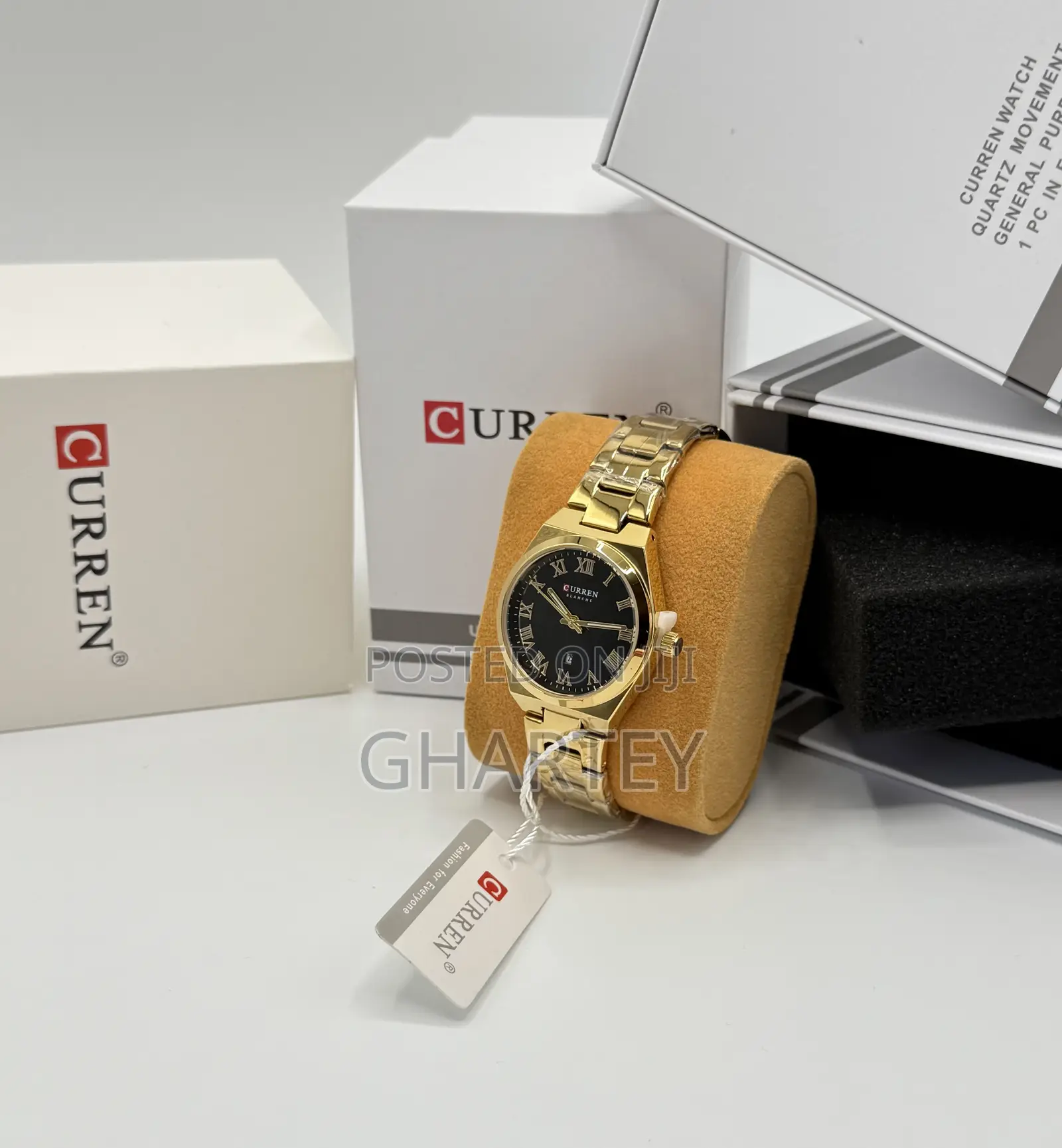 Curren Roman Numeral Dial Luxury Watch for Women