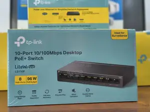 Ls110p Tplink=10-Port 10/100mbps Desktop Switch With 8-Port Poe+