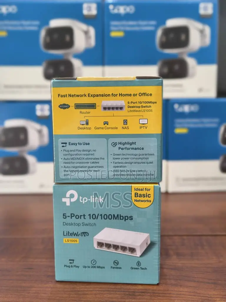Ls1005=Tplink=5-Port 10/100mbps Desktop Switch