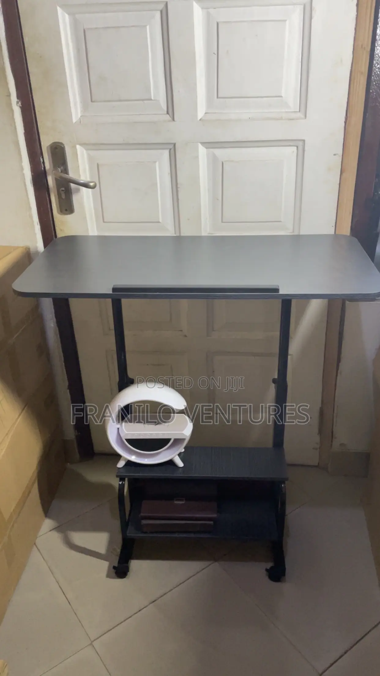 Foldable Adjustable Study Desk With Shelves