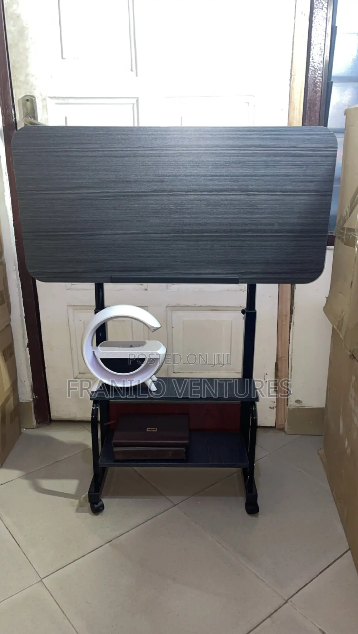 Foldable Adjustable Study Desk With Shelves