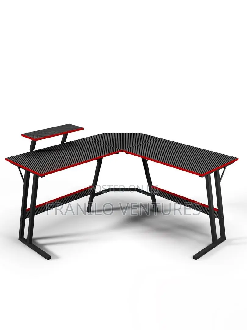 Devoko L- Shaped Gaming Desk With Monitor Stand