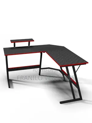Devoko L- Shaped Gaming Desk With Monitor Stand