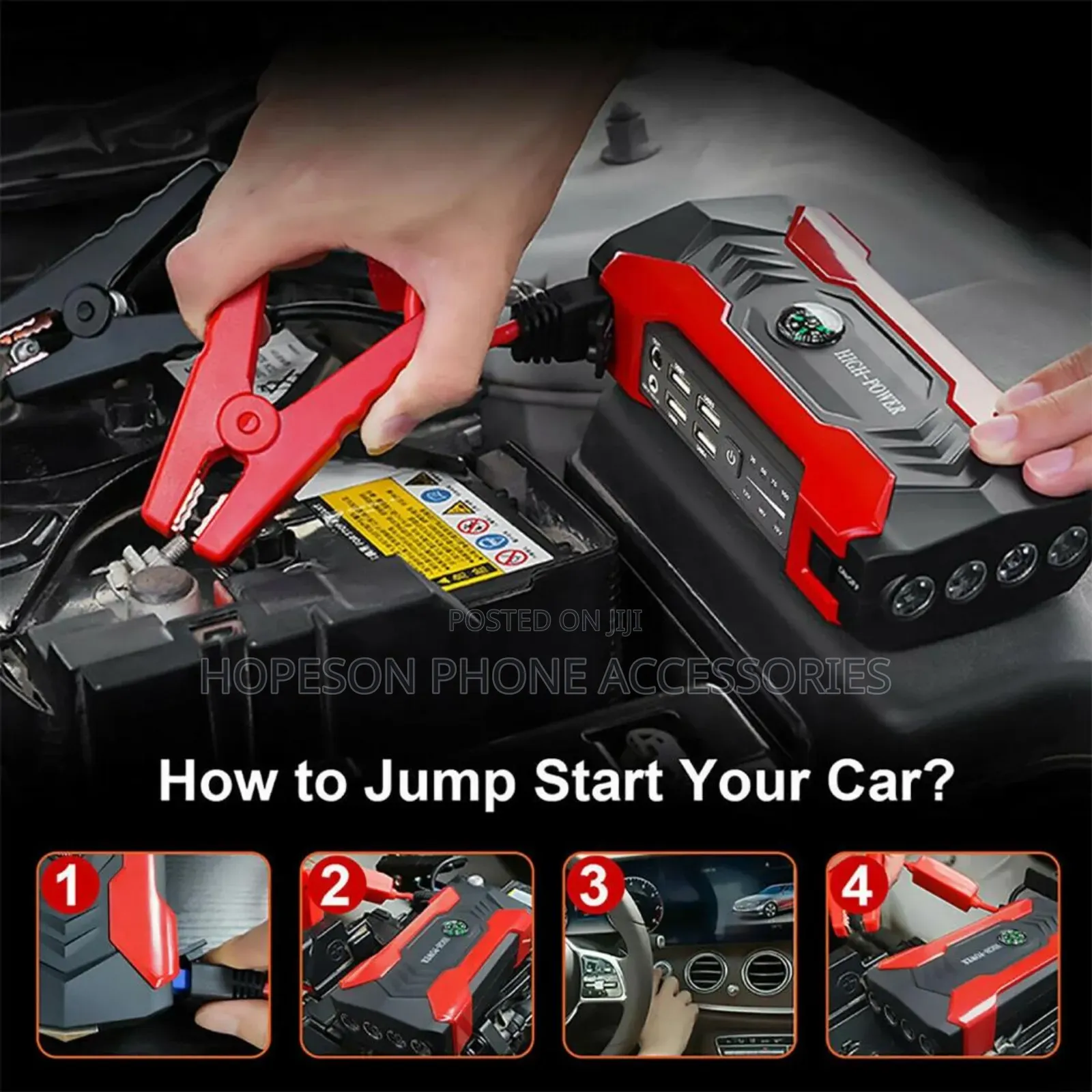 All in One Car Jump Starter (99800)Mah