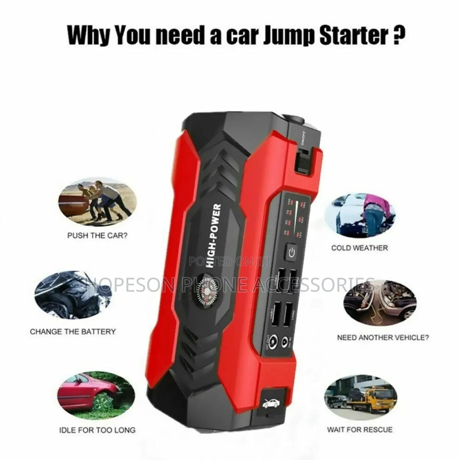 All in One Car Jump Starter (99800)Mah