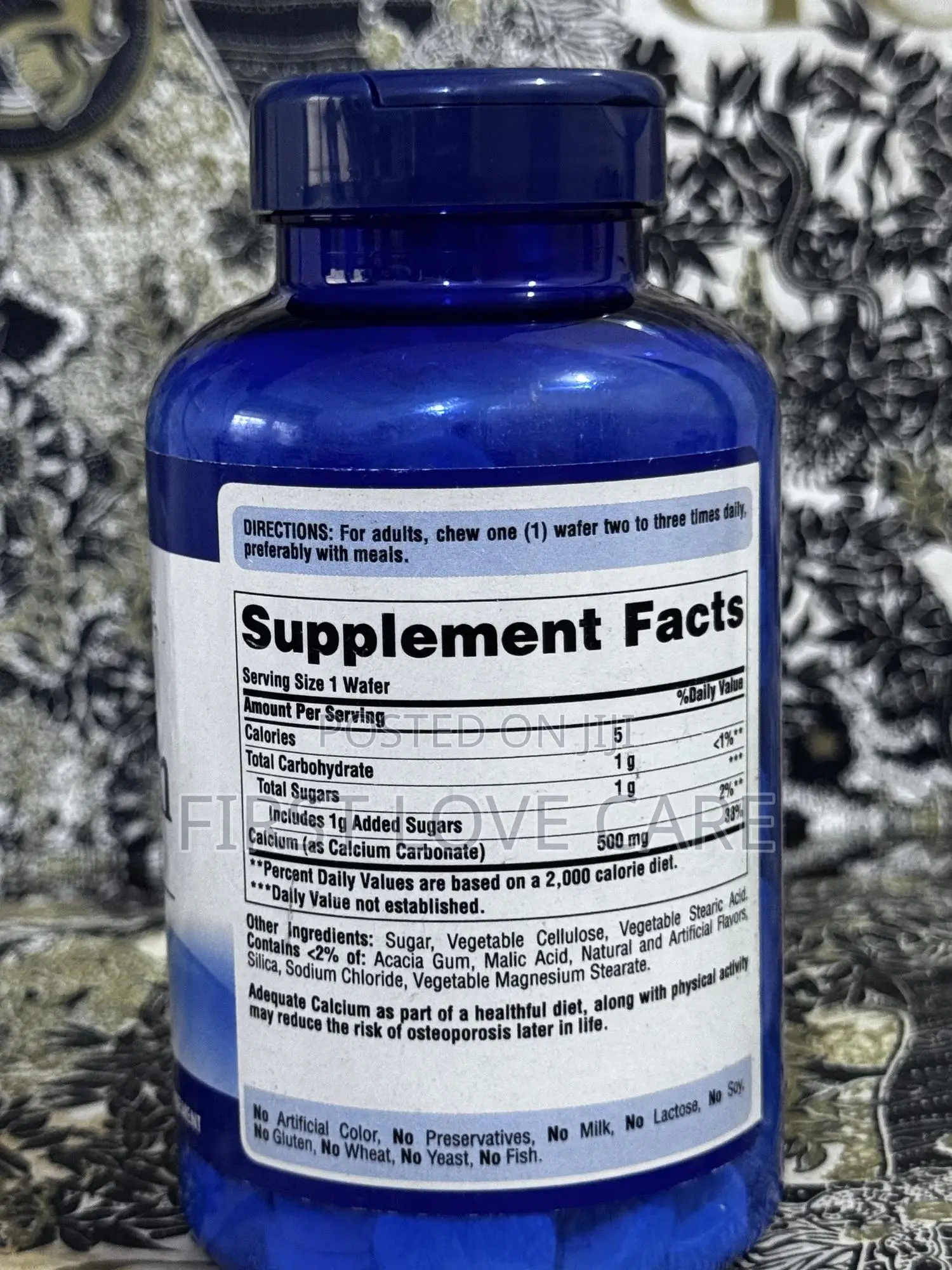 Puritan’S Pride Chewable Calcium 500mg Bone Active