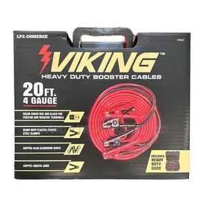 Viking 20 Ft. 4 Gauge Heavy Duty Jumper Cables