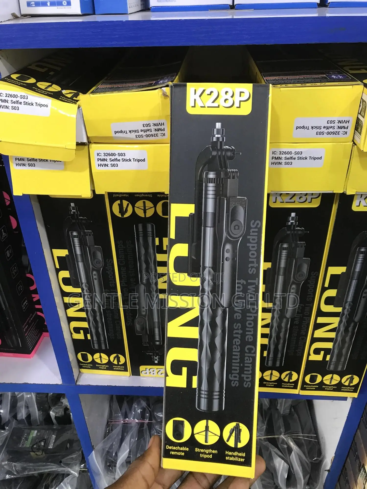 Tripod Handle Selfie Stick Handheld Stabilizer