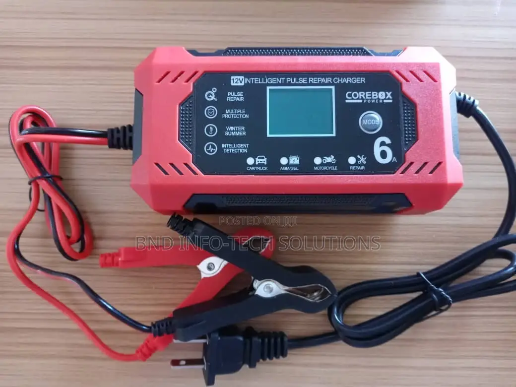 Corebox Battery Charger + Maintainer 6-Amp 12v