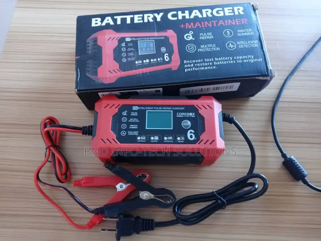 Corebox Battery Charger + Maintainer 6-Amp 12v