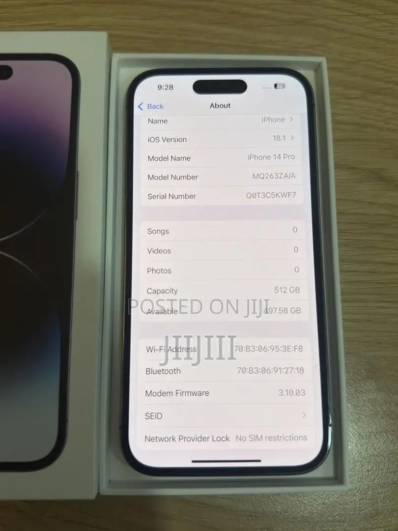 Apple iPhone 14 Pro 512 GB Purple
