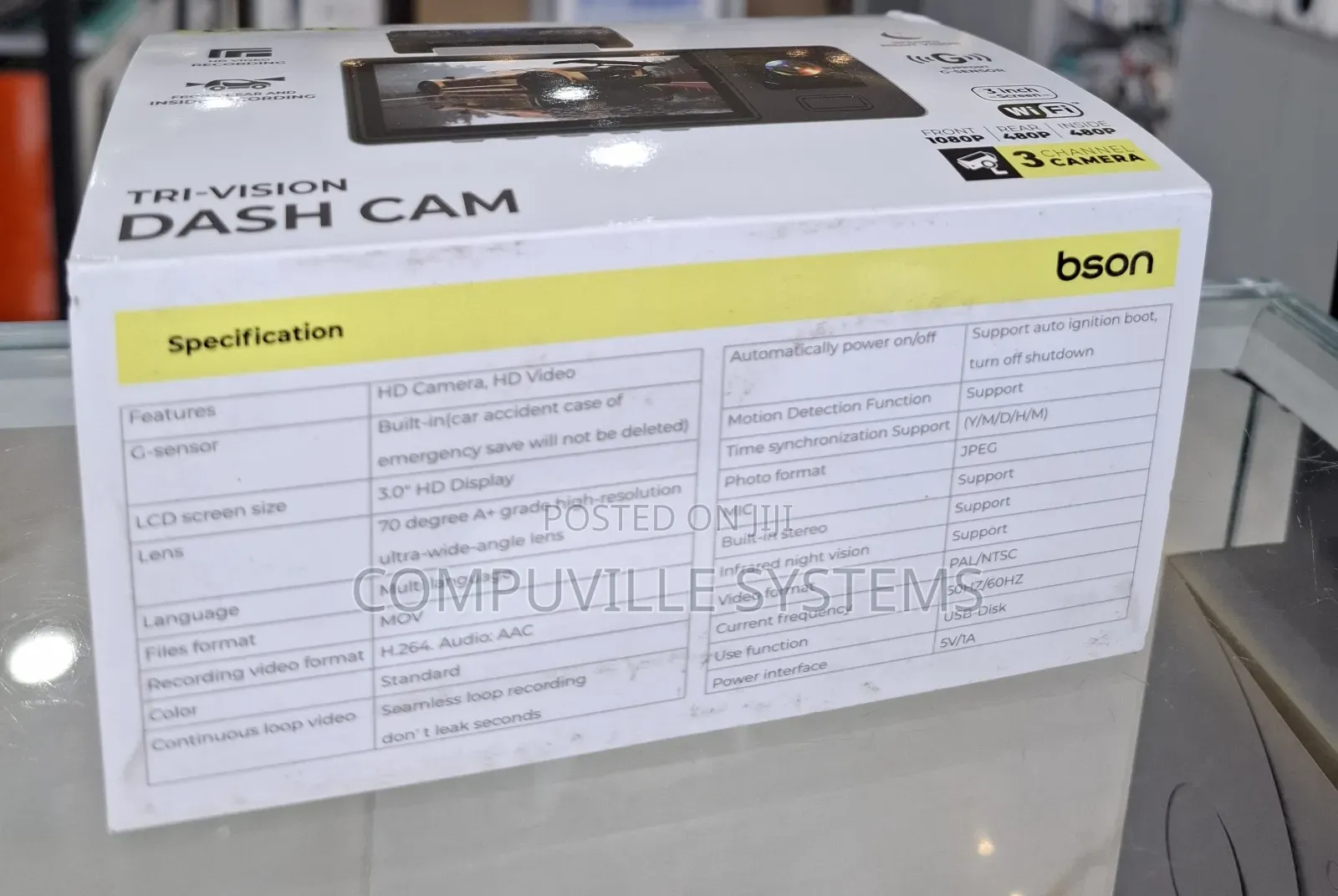 Bson Tri-Vision Dash Cam