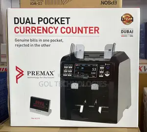 Dual Pocket Currency Counter Premax Genuine Bills Counter