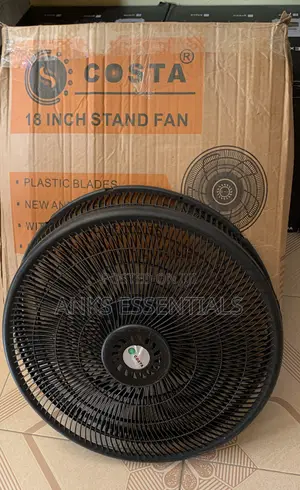 18” Costa Standing Fan | Strong Airflow | Adjustable Height