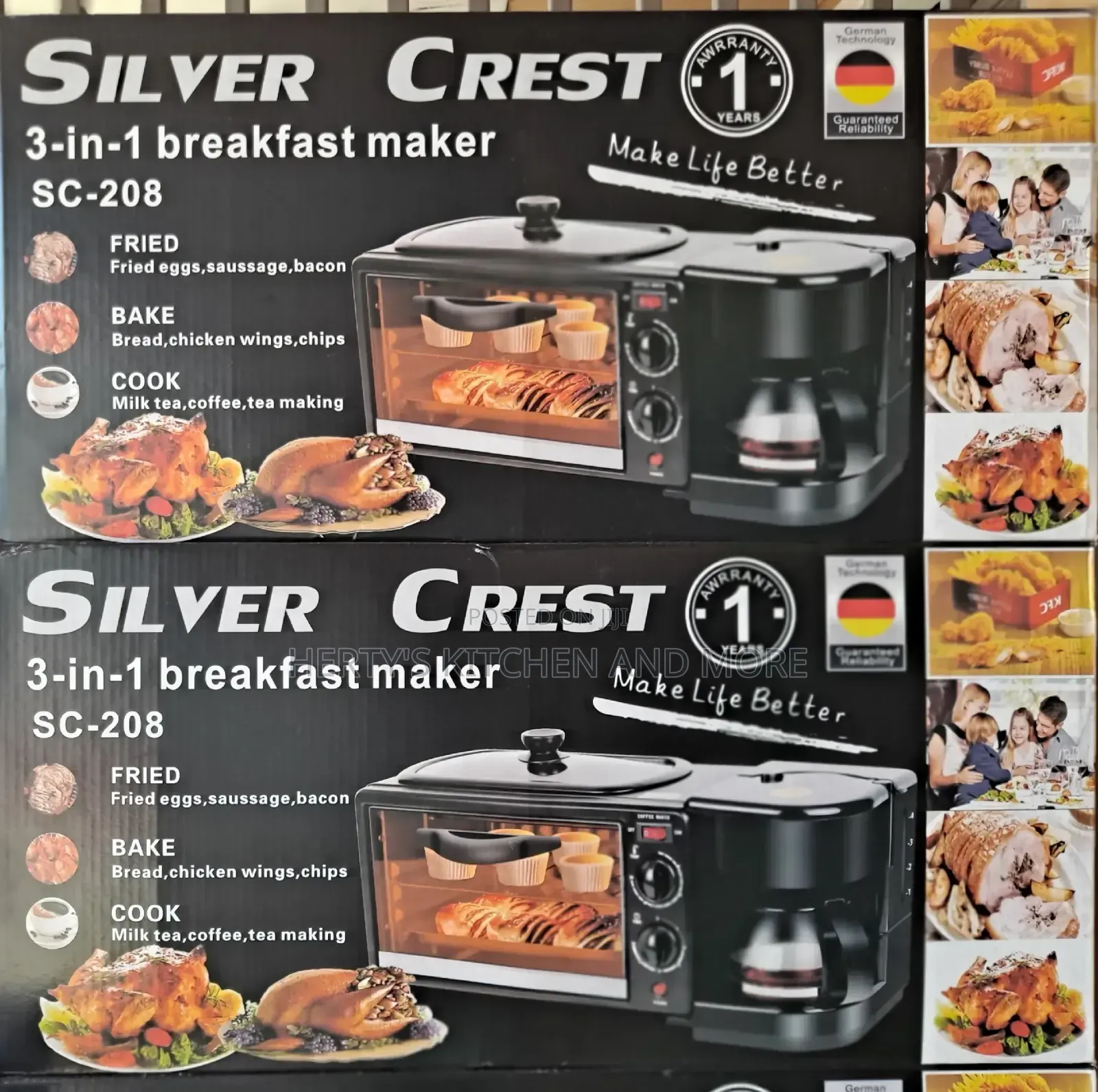 Silver Crest 3 in 1 Breakfast Maker