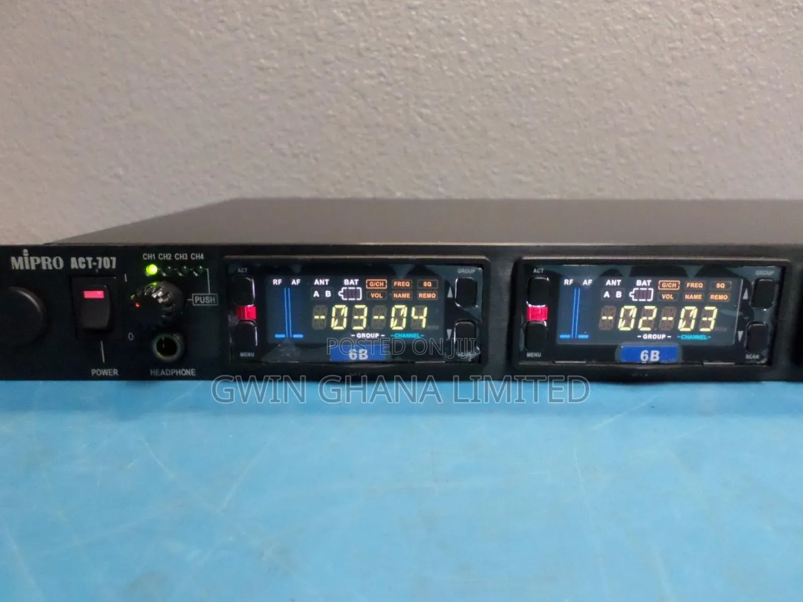 Mipro Act-707 Uhf 4ch True Diversity Receiver