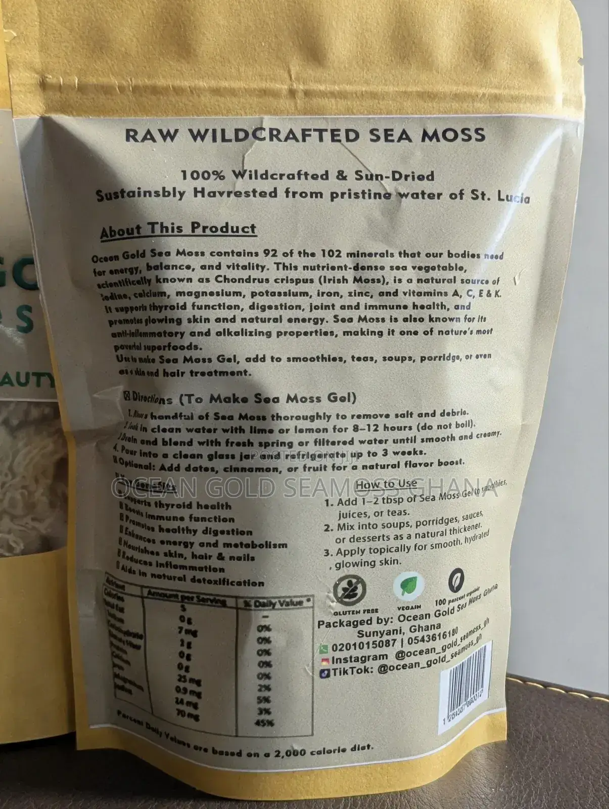 Wildcrafted Sun-dry Seamoss