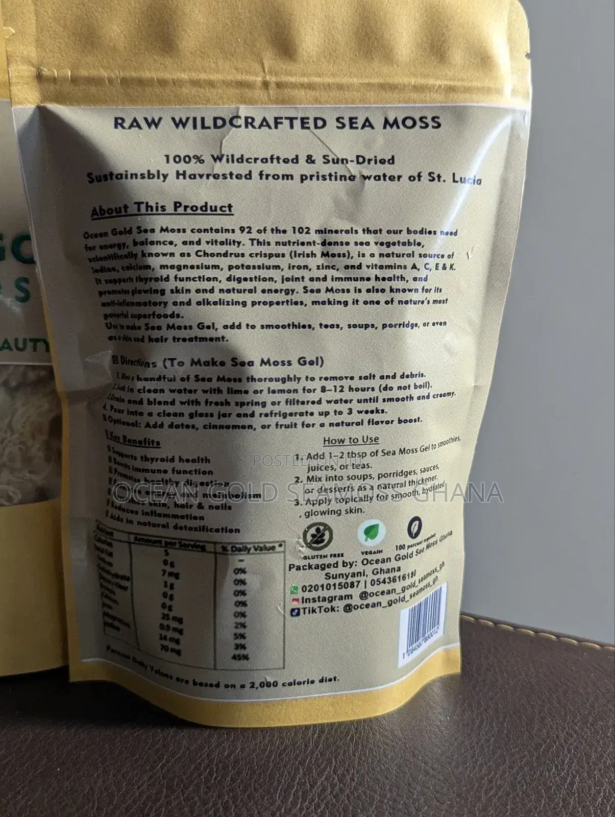 Wildcrafted Sun-dry Seamoss