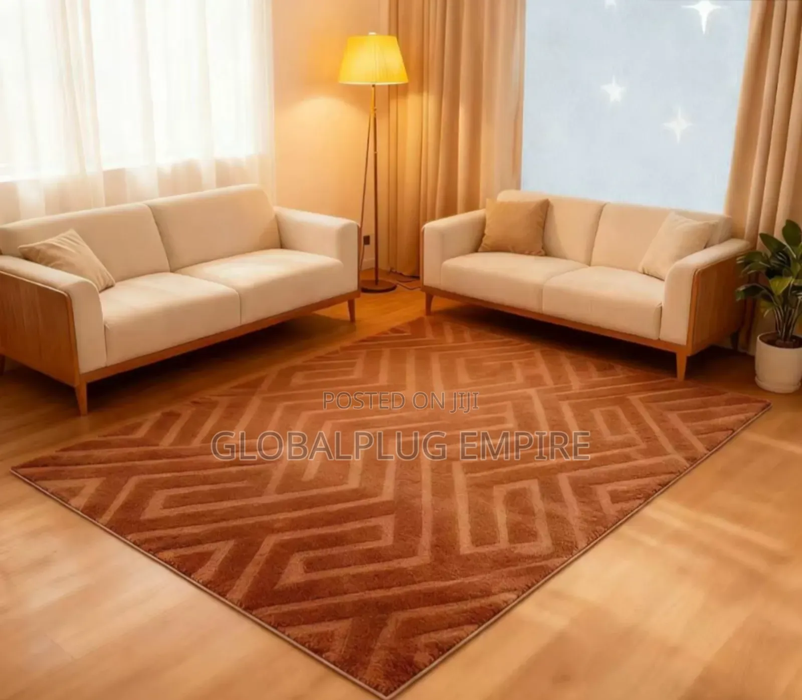 Shu Velveteen Rug/Carpet for Living Room