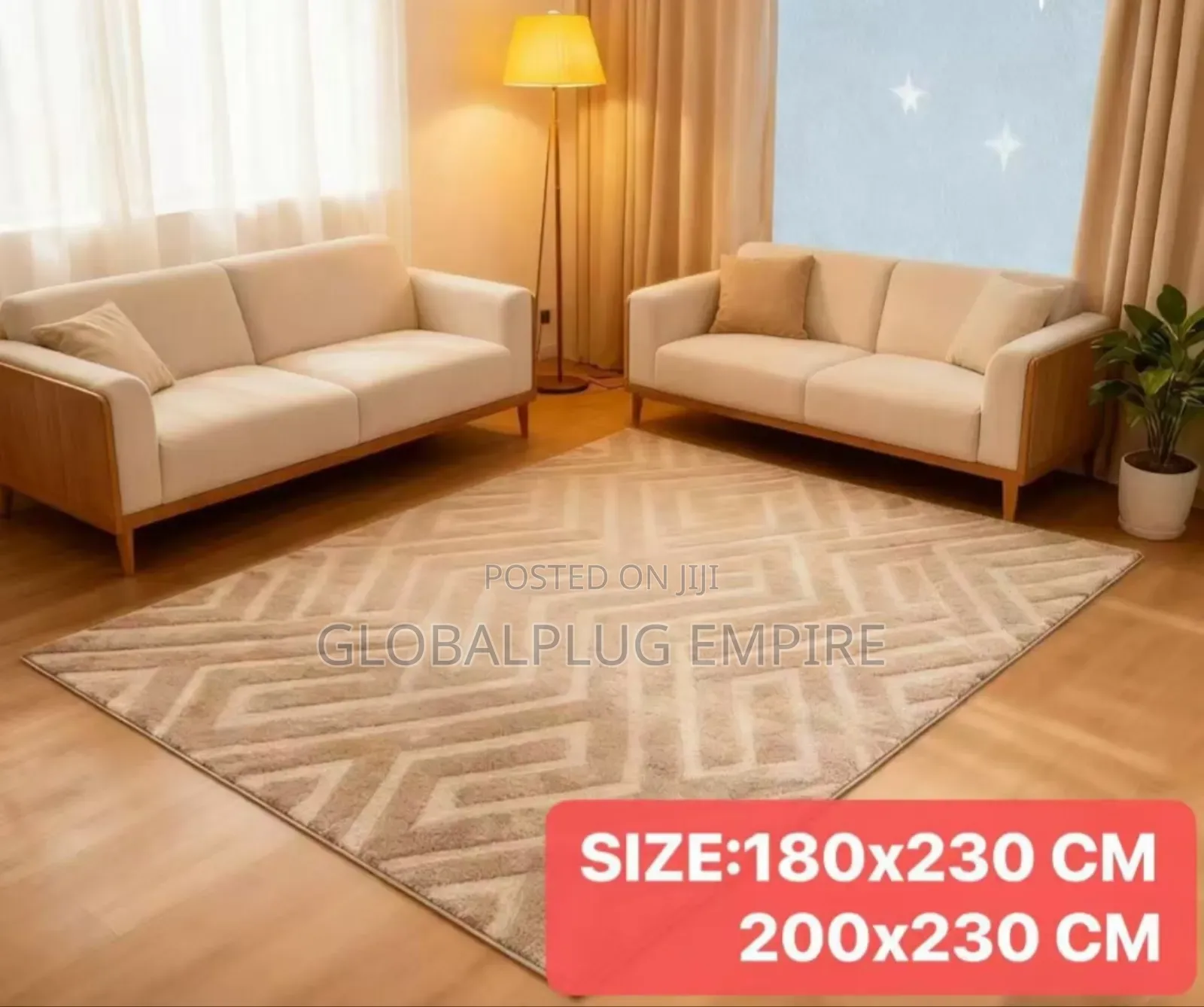 Shu Velveteen Rug/Carpet for Living Room