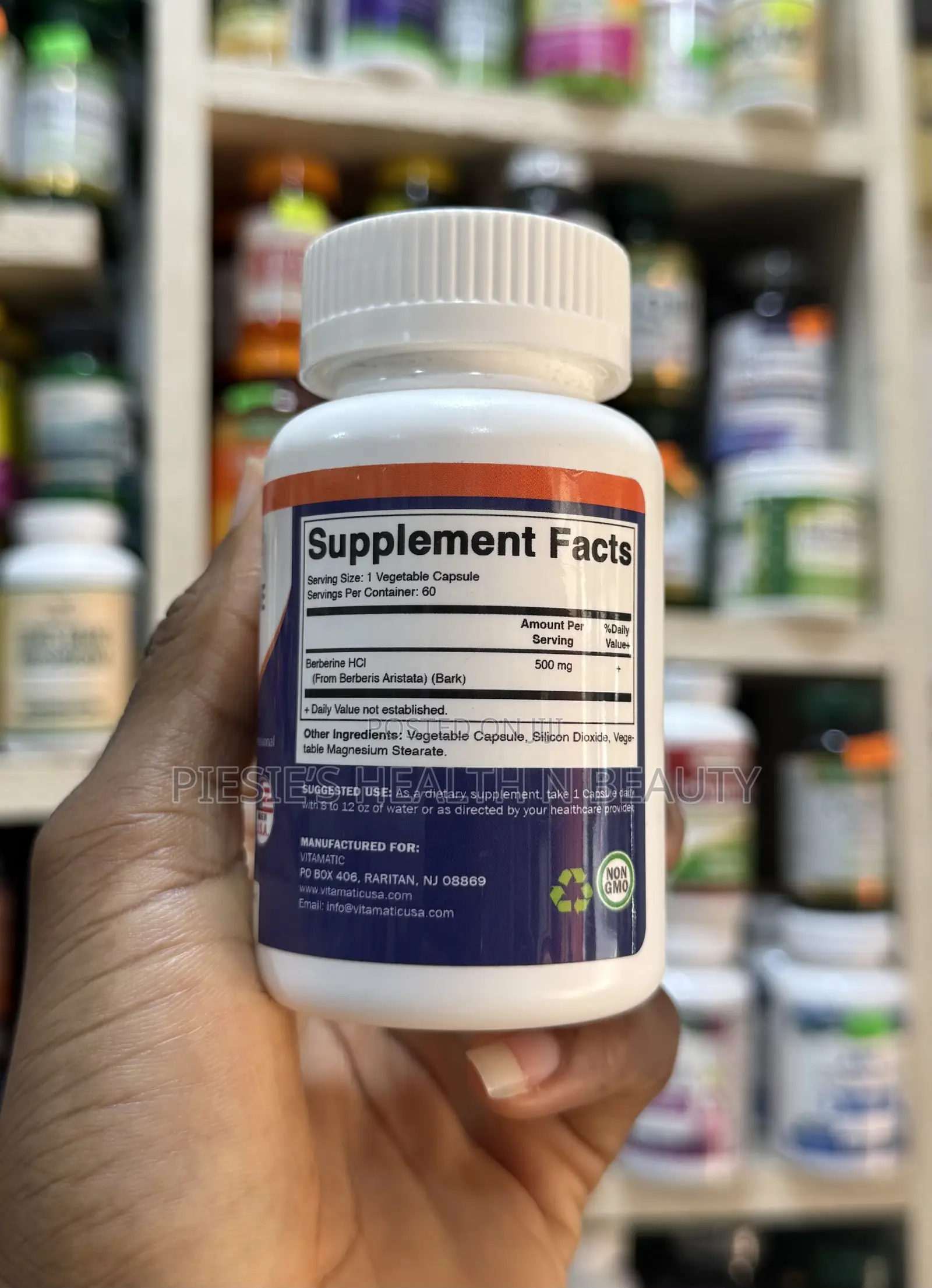 Vitamatic Berberine 500mg
