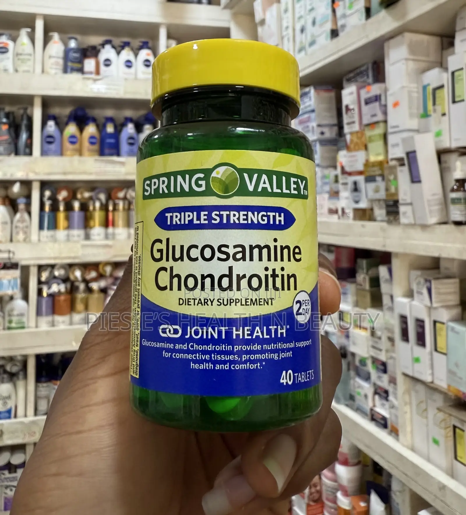 Spring Valley Triple Strength Glucosamine Chondroitin,40s