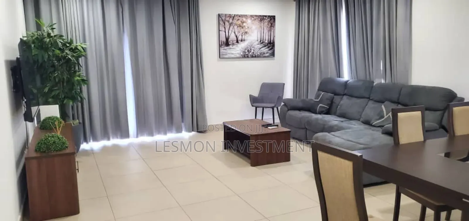 Furnished 3bdrm Apartment in Lesmon Investment, American House for rent
