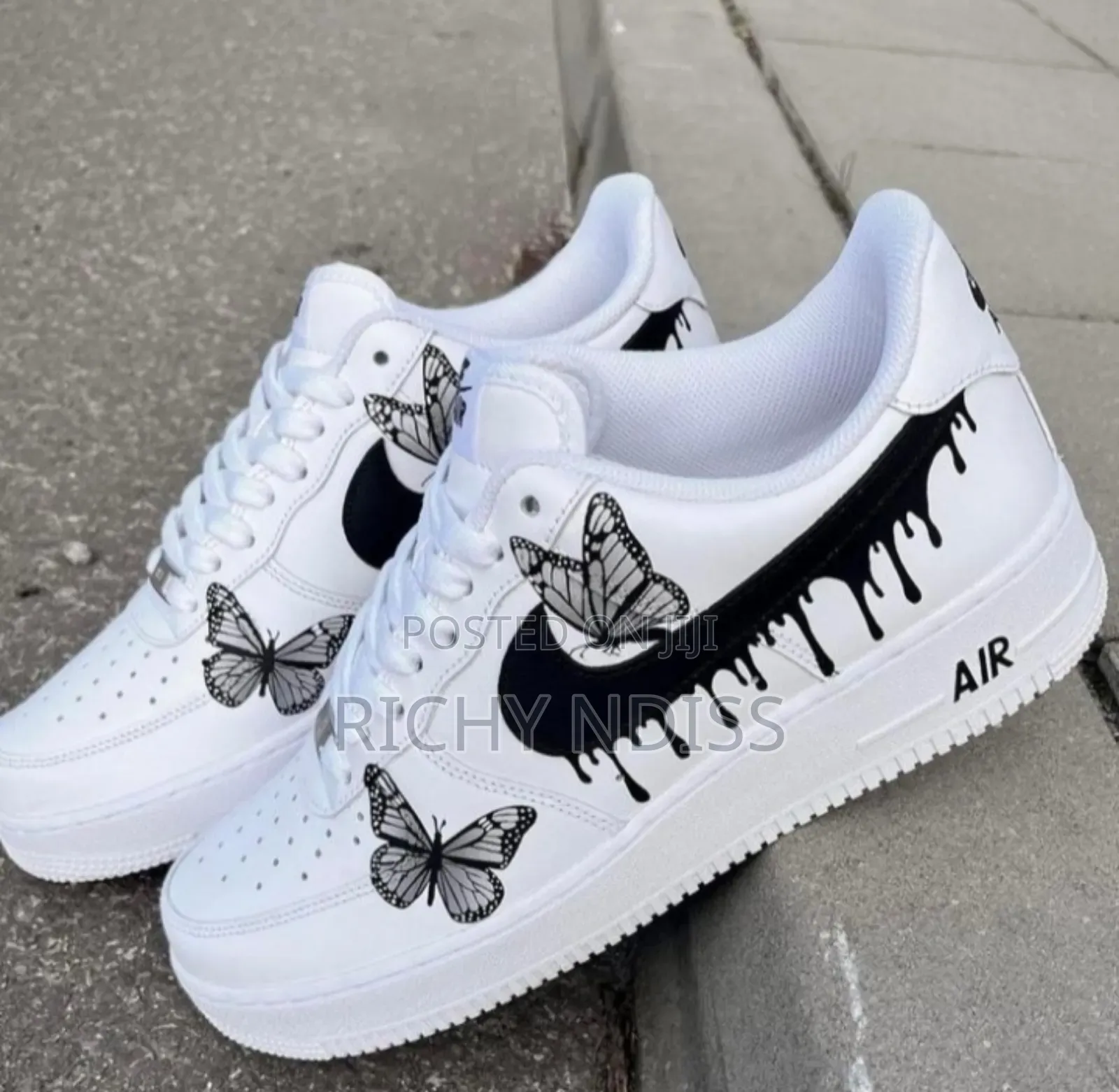 Customed Nike Airforce Af1's Swoosh