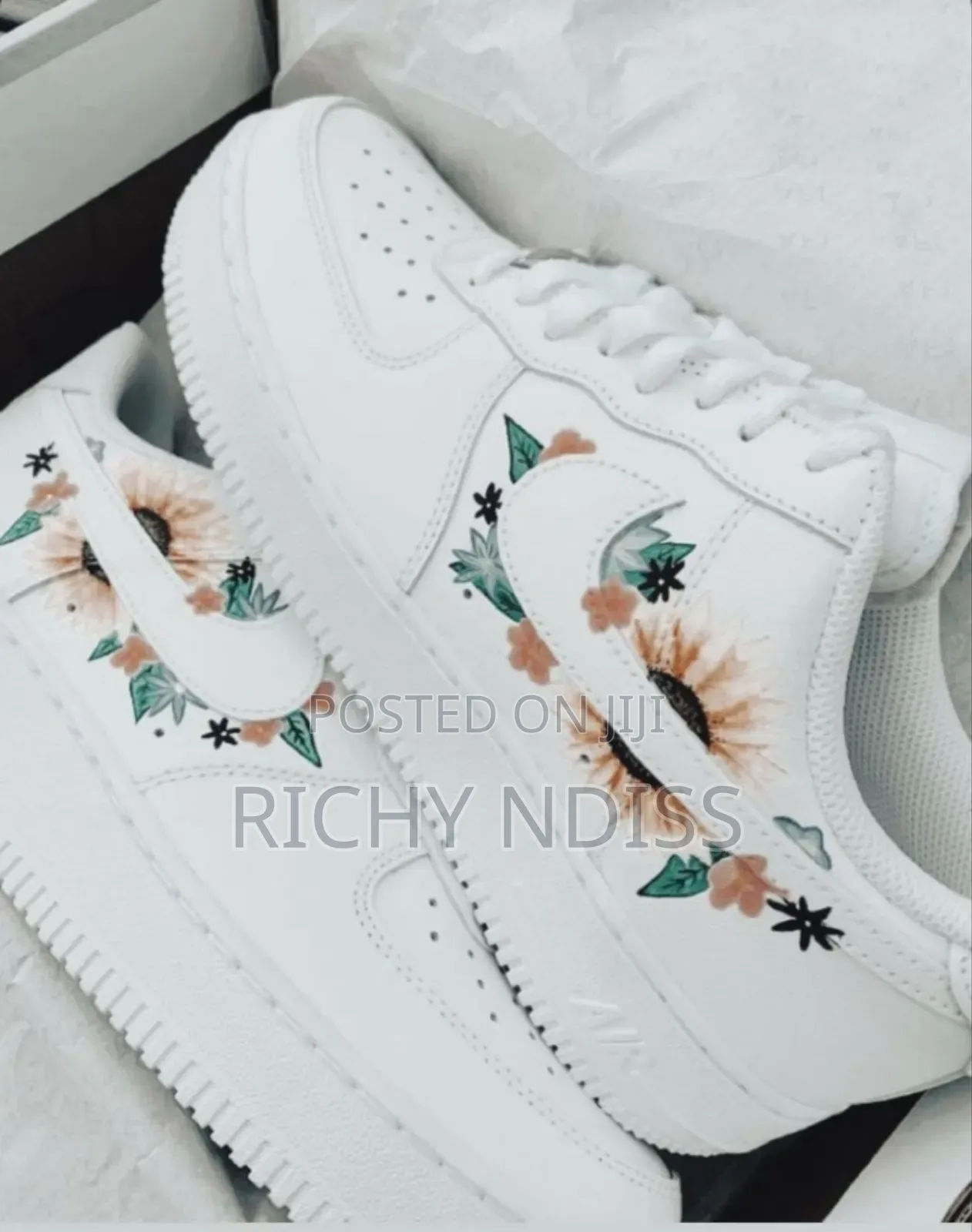 Customed Nike Airforce Af1's Swoosh