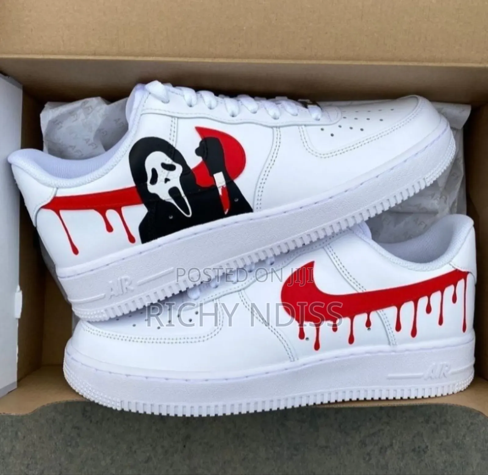 Customed Nike Airforce Af1's Swoosh