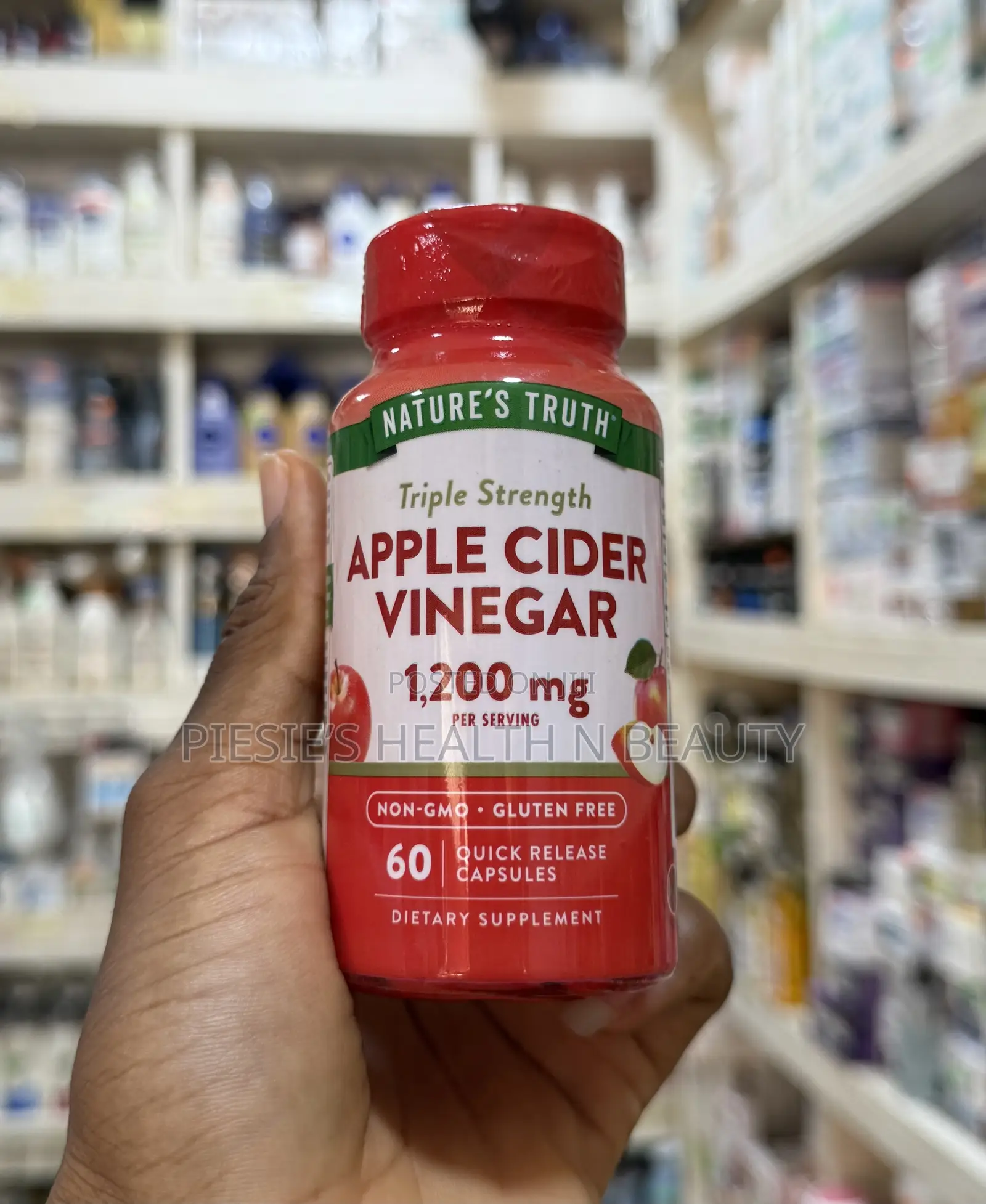 Nature's Truth Triple Strength Apple Cider Vinegar 1,200 Mg Capsules