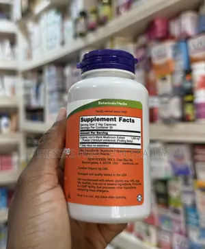 Now Foods Supplements, Lion's Mane 500 Mg, Super Mushroom, 60 Capsules
