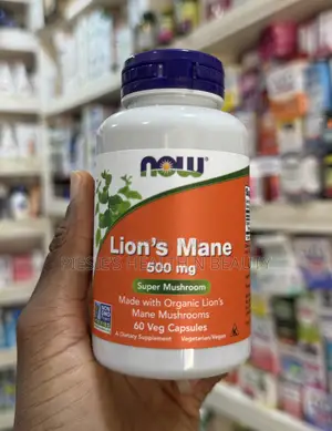 Now Foods Supplements, Lion's Mane 500 Mg, Super Mushroom, 60 Capsules