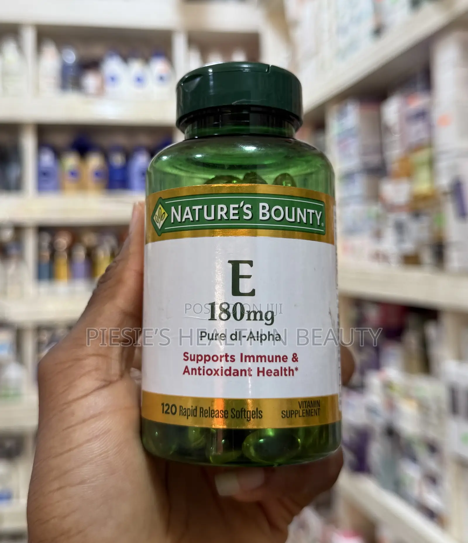 Nature's Bounty, Vitamin E, 120 Softgels