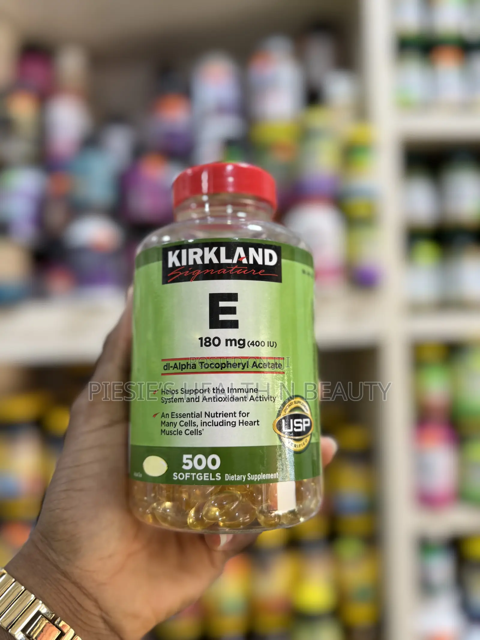 Kirkland Signature, Vitamin E 400 Iu BRDQT 500 Softgels