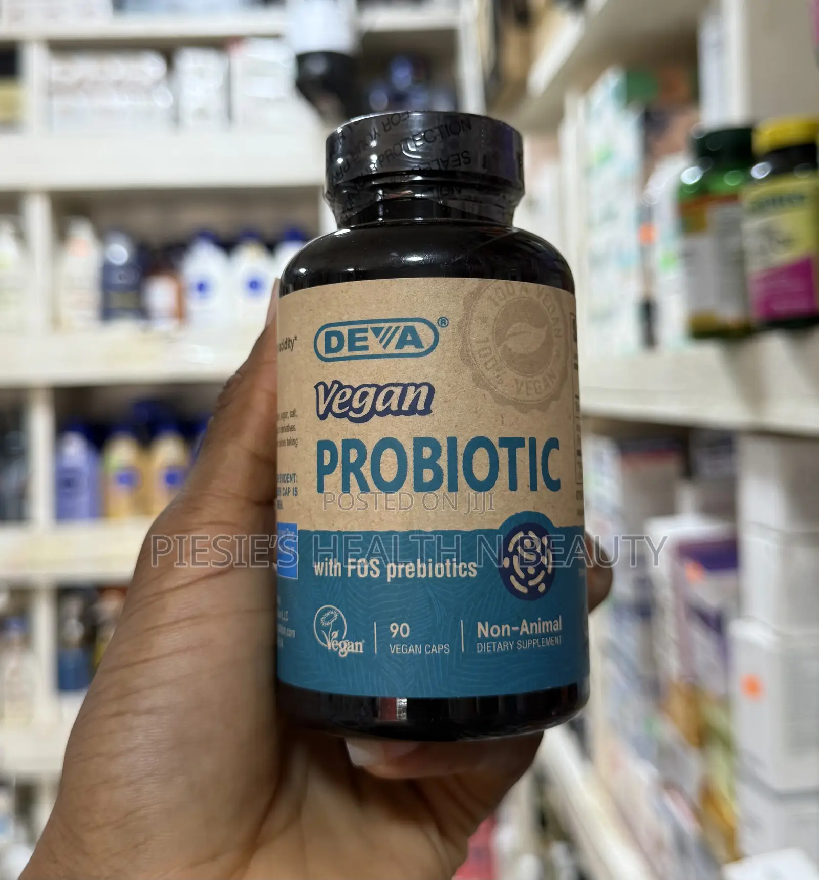 Deva, Vegan Probiotic With Fos Prebiotic, 90 Vegan Caps