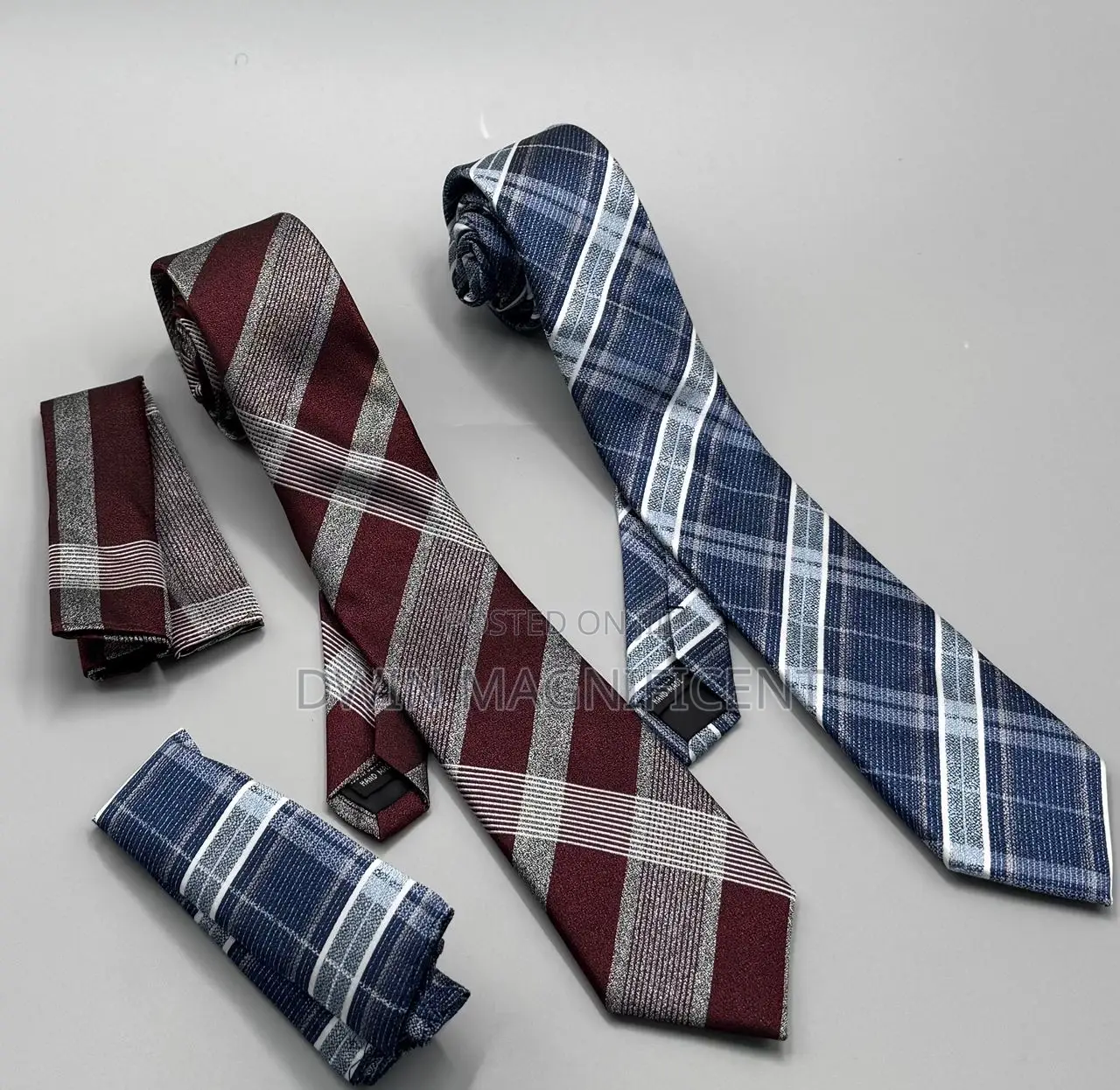Men's Neck Ties and Matching Pocket Squares