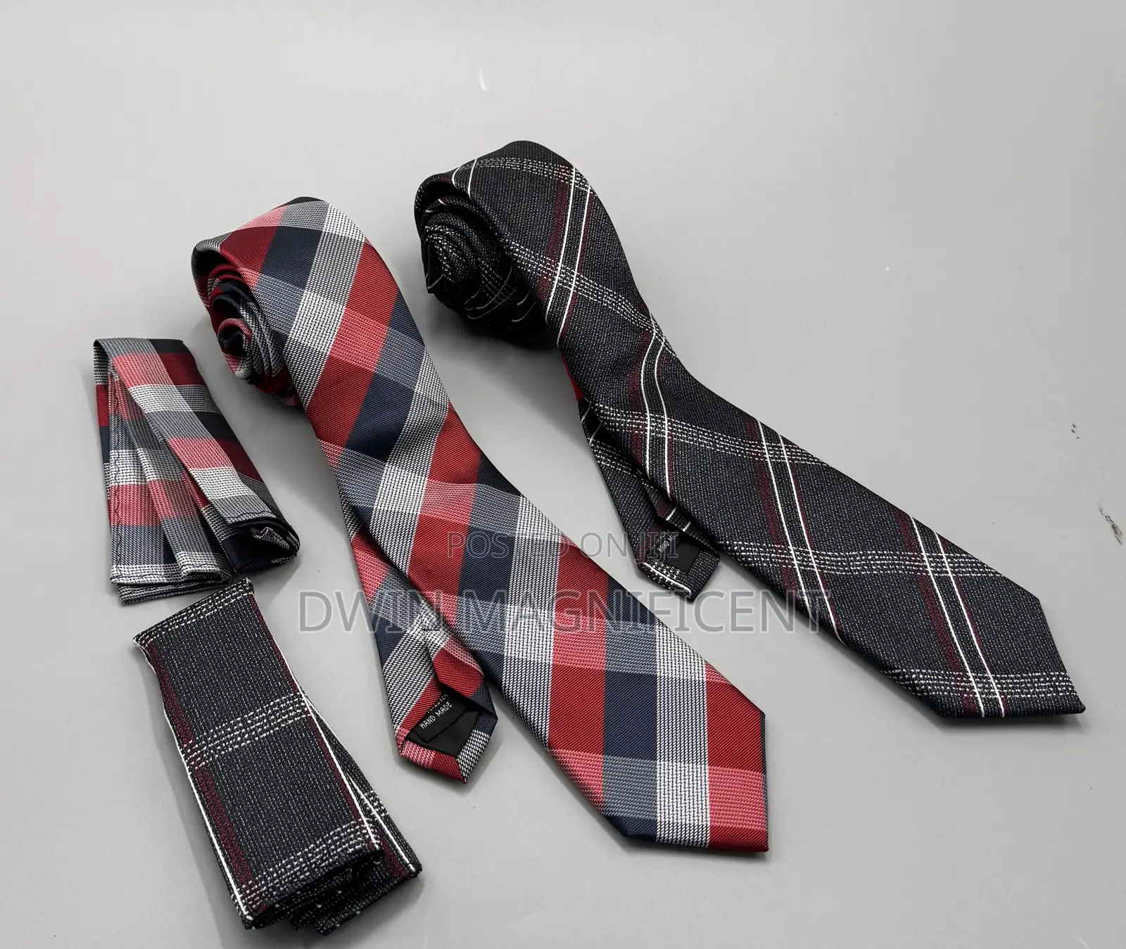 Men's Neck Ties and Matching Pocket Squares